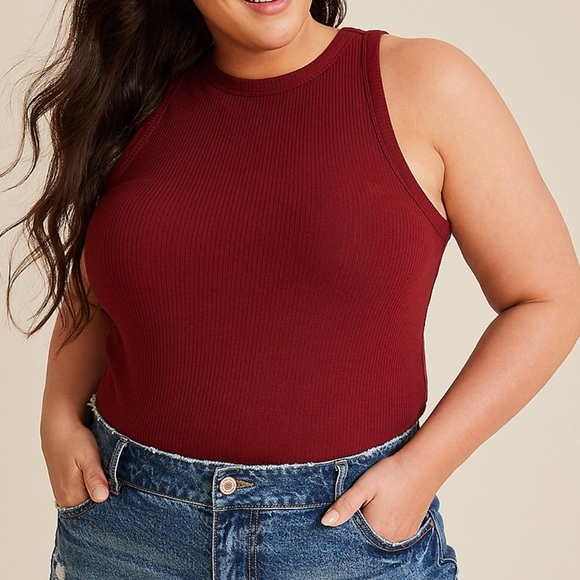 Plus Size 24/7 Highline Tank Ribbed Top 3X - Picture 1 of 4